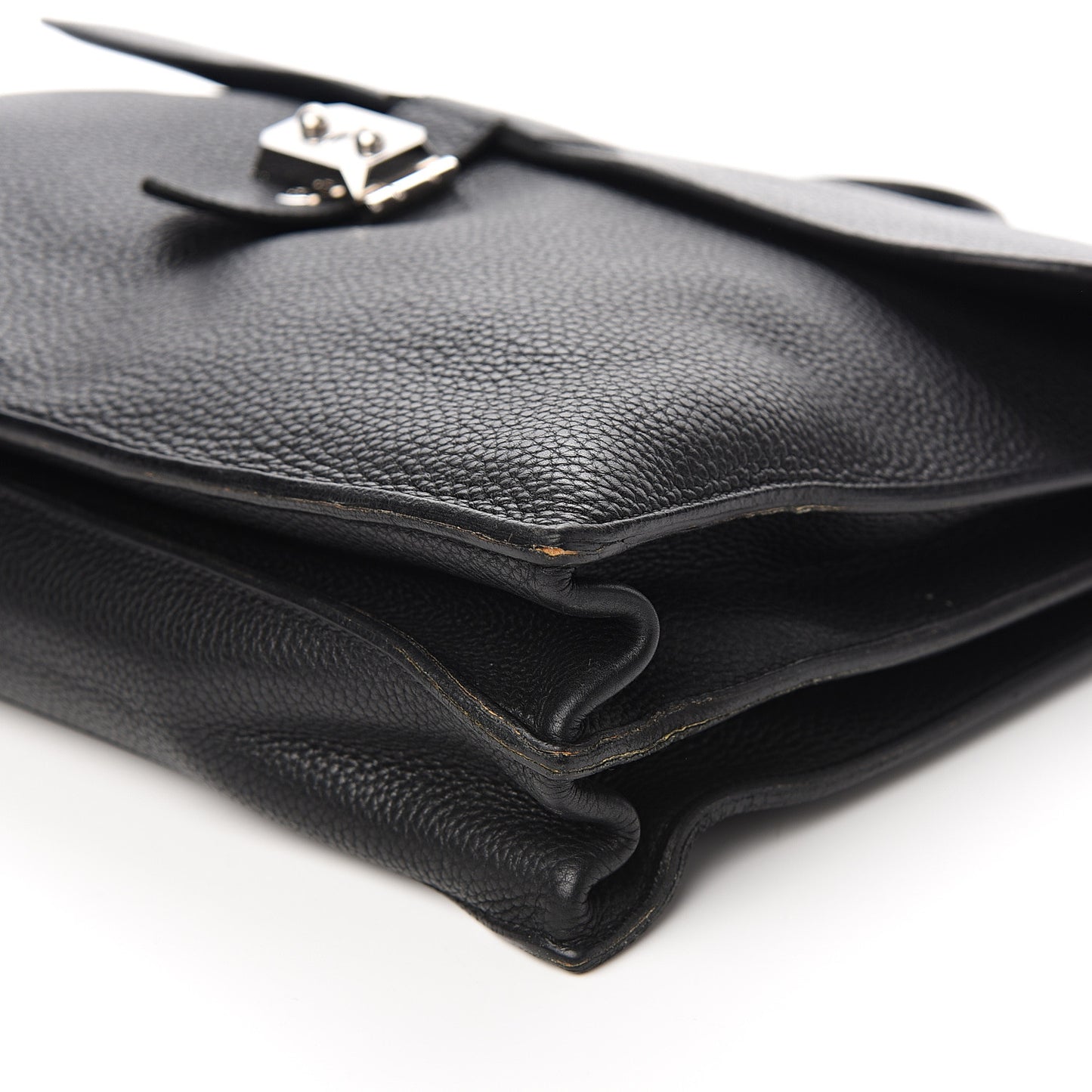 Taurillon Clemence Sac a Depeche 38 Briefcase Black