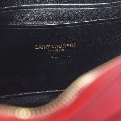 Saint Laurent Grain De Poudre Matelasse Monogram Mini Lou Camera Bag Eros Red 6 of 10