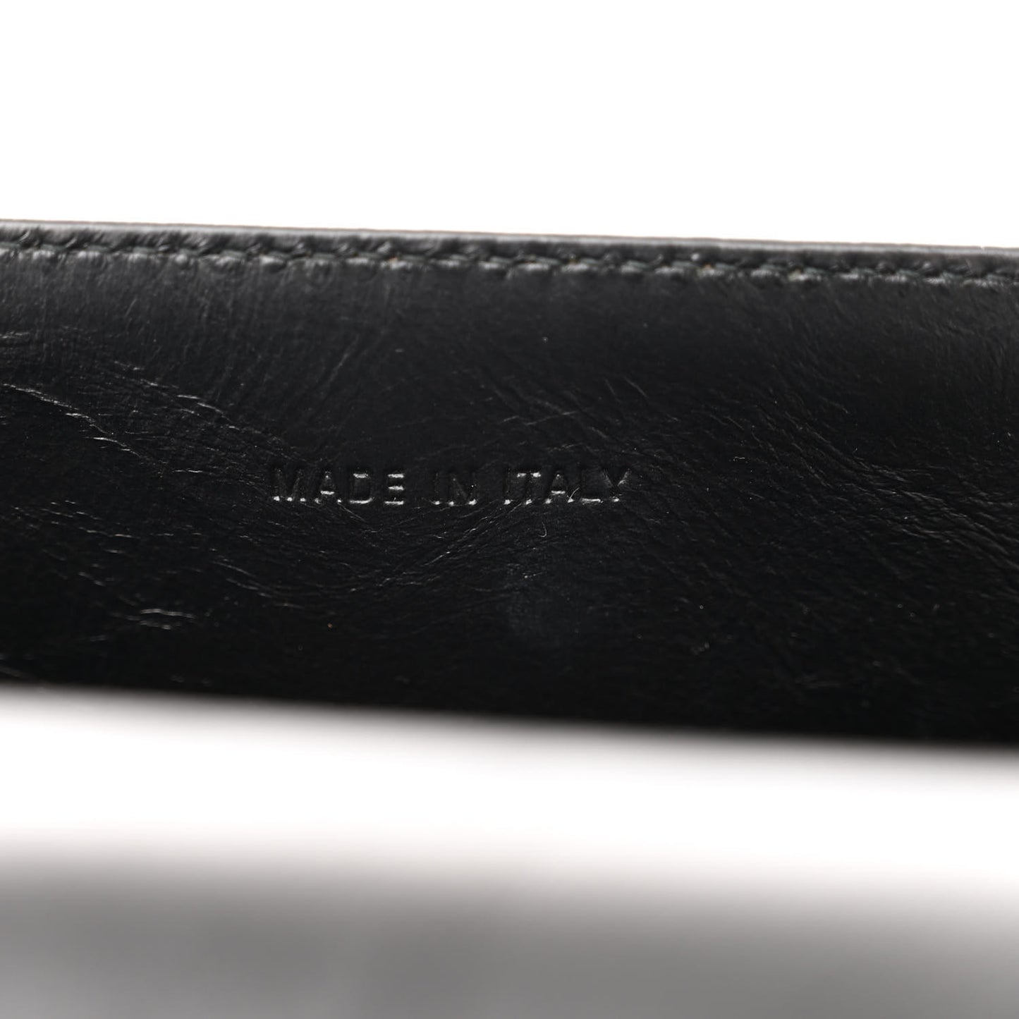 Crinkled Calfskin Medium Diorever Flap Black