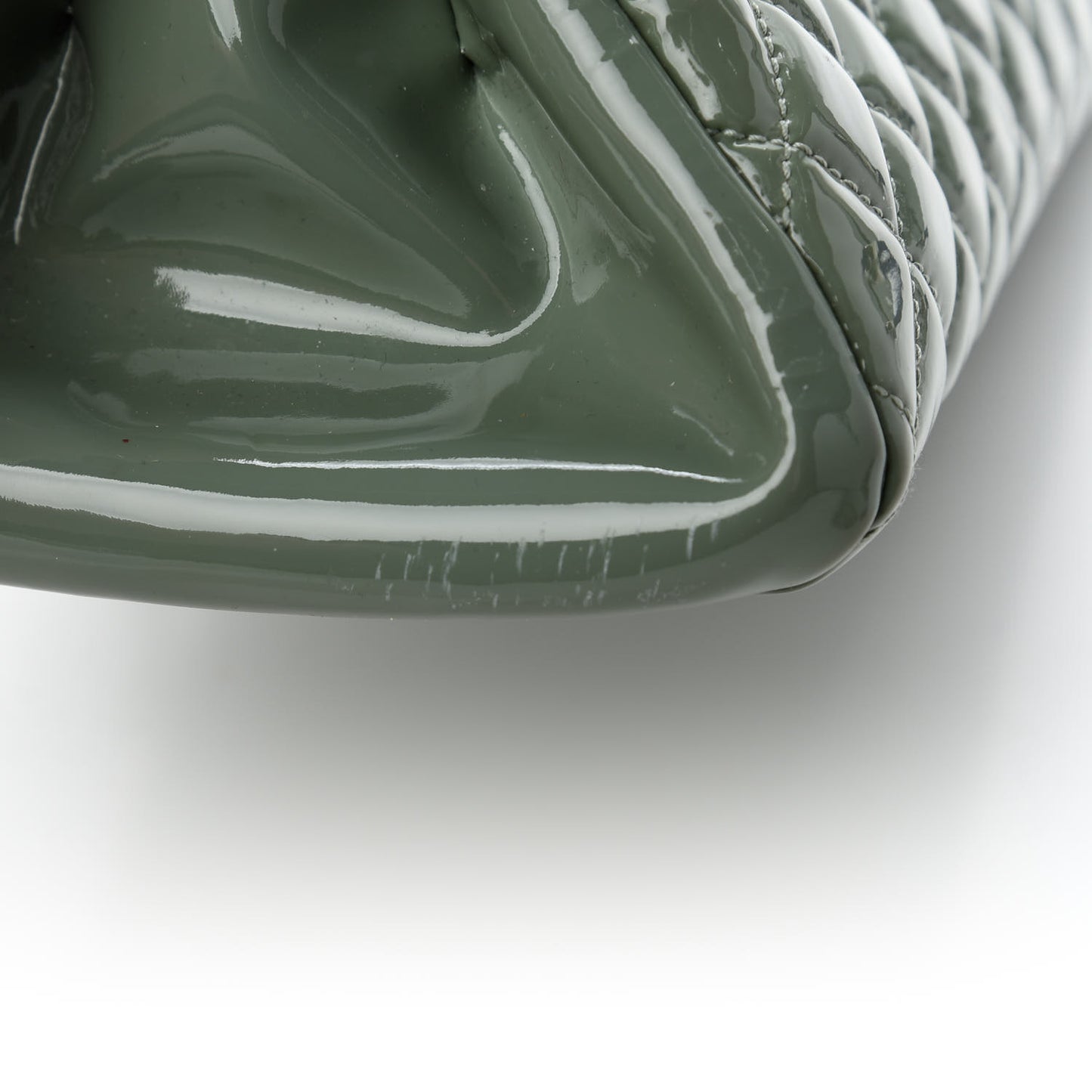 Patent Quilted Medium Just Mademoiselle Green