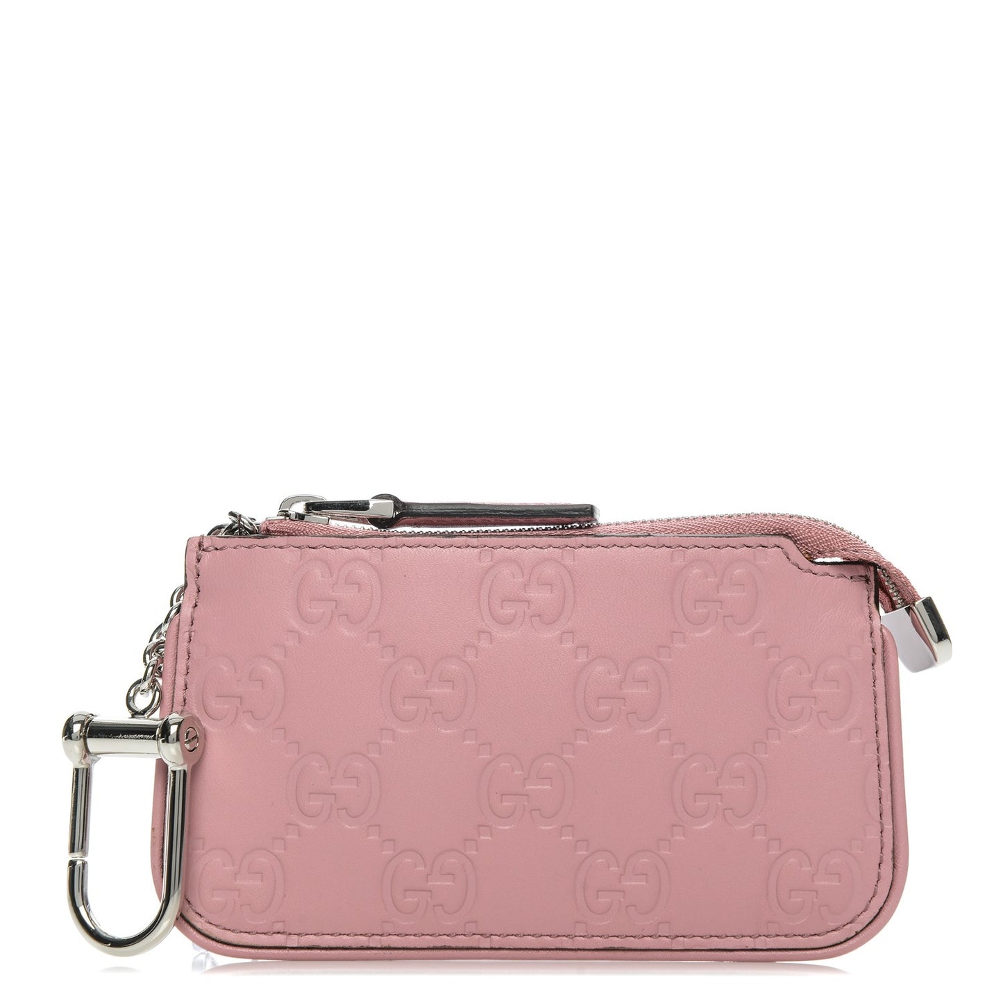 Guccissima Signature Key Case Carmine Rose