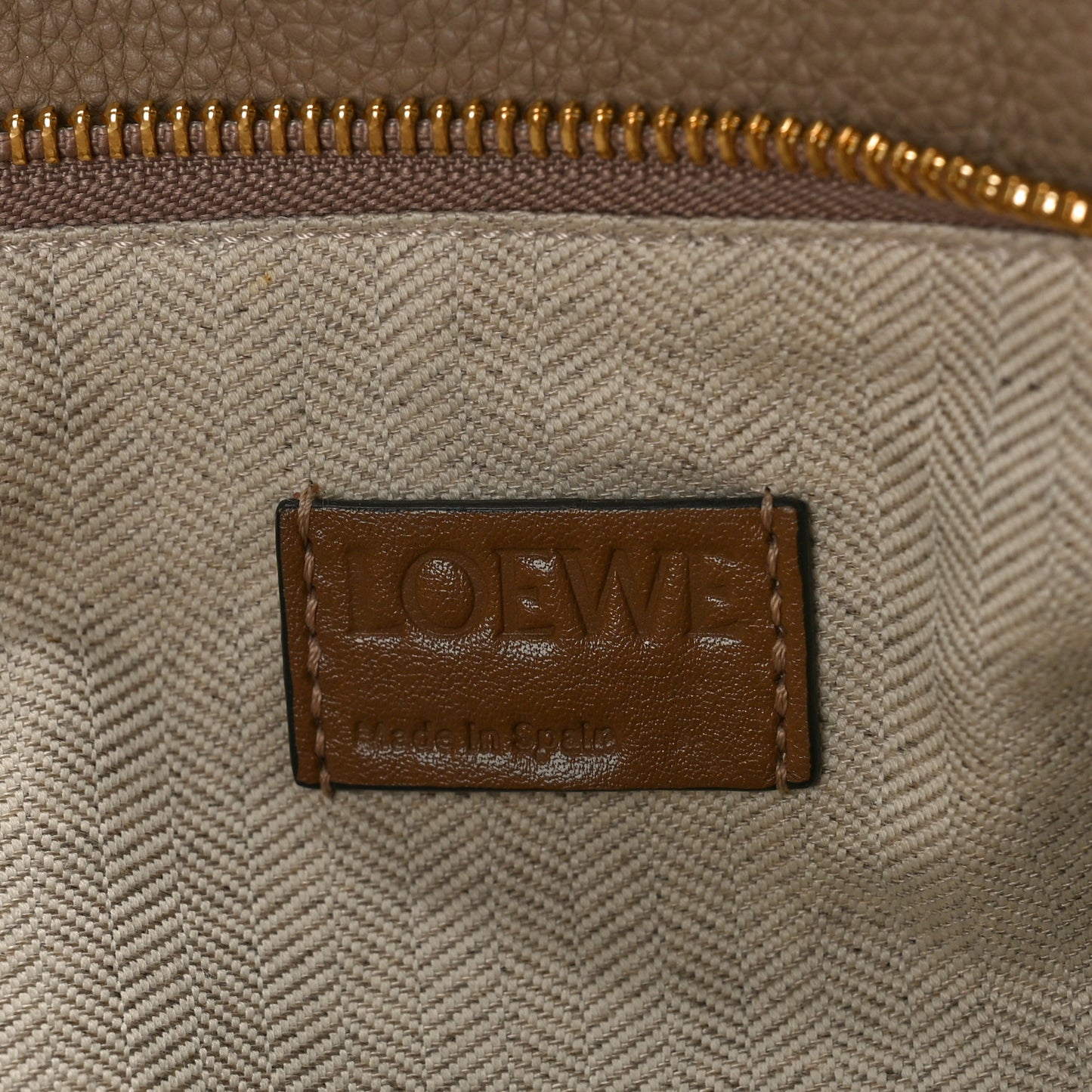 Calfskin Medium Puzzle Bag Sand Mink