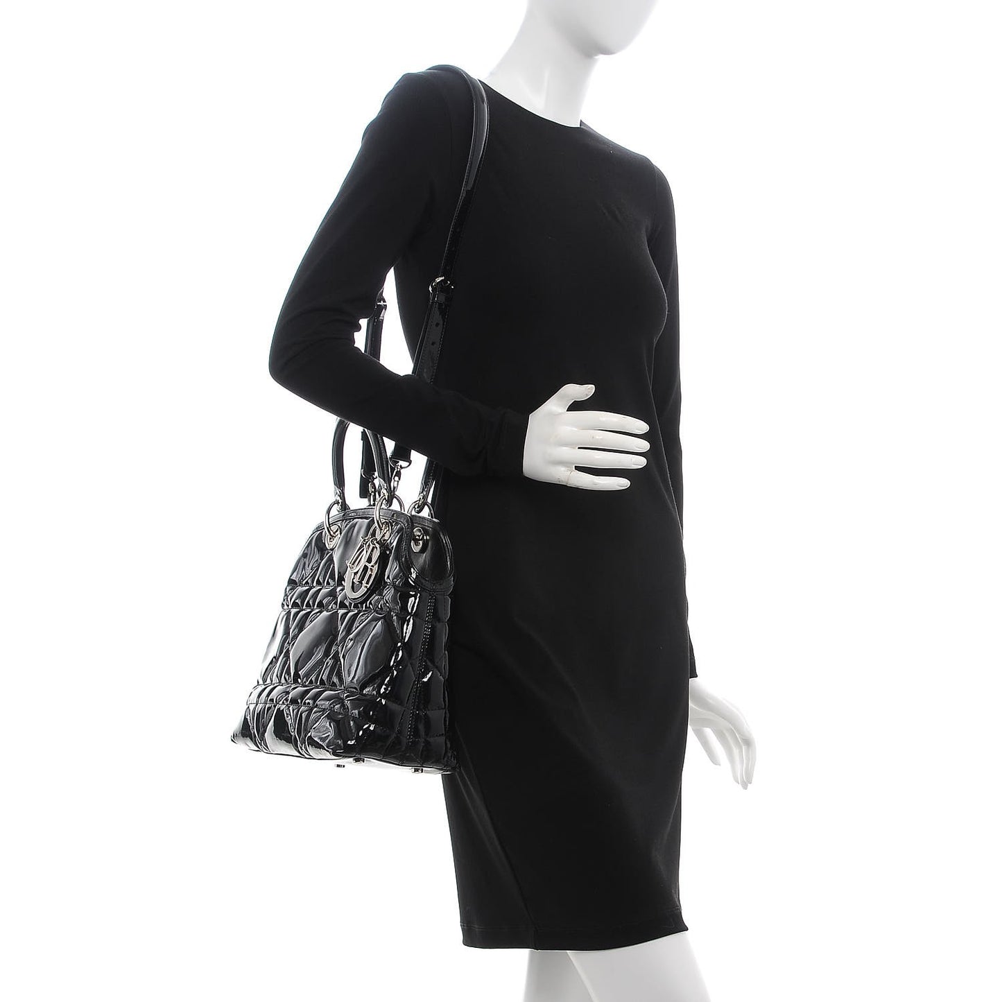 Patent Cannage Granville Small Tote Black
