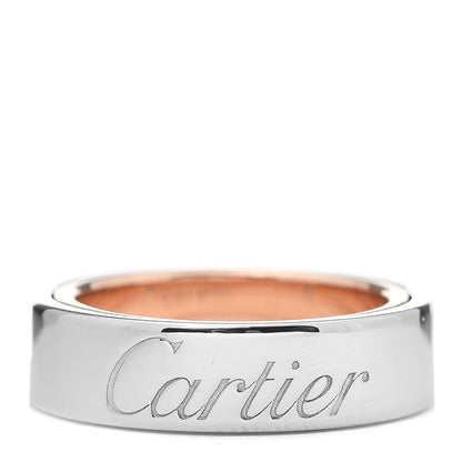 Cartier 18K White Pink Gold 5.5mm Astro LOVE Ring 48 4.5 6 of 6