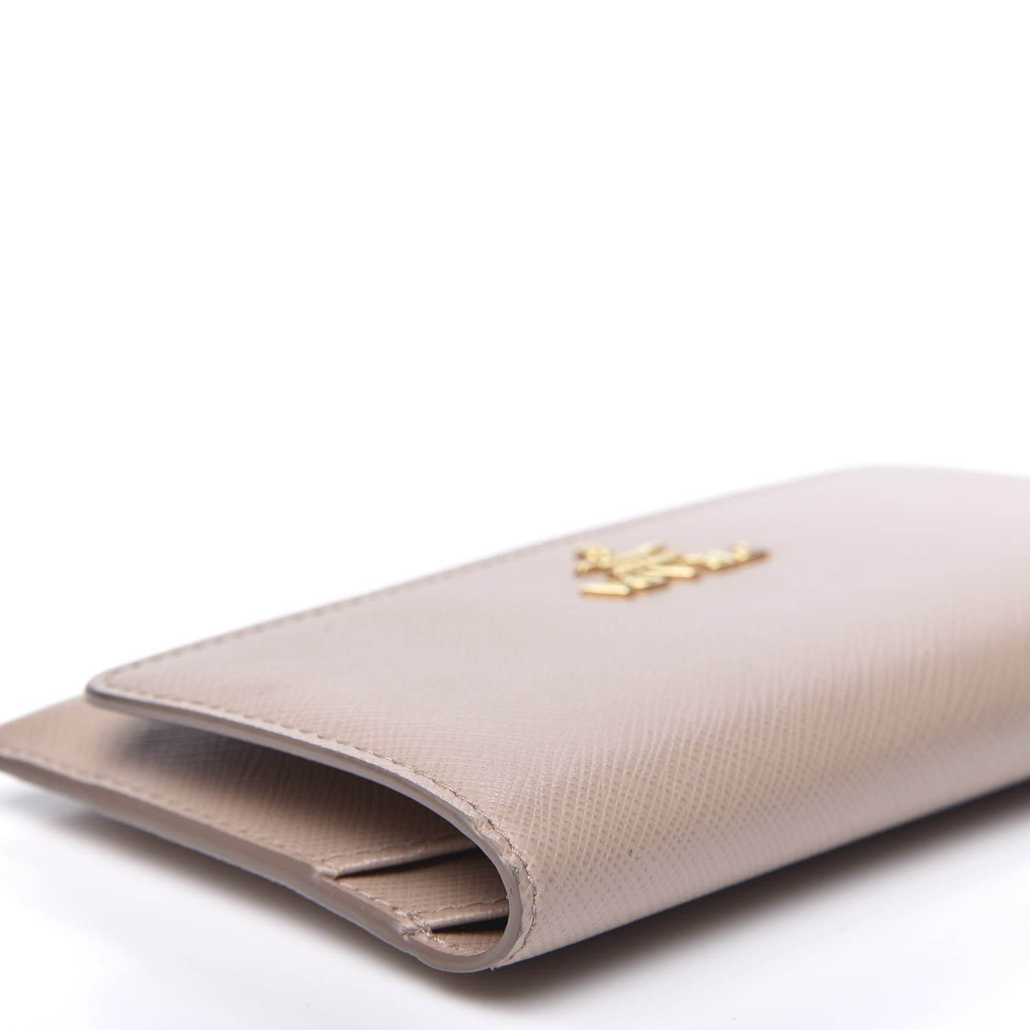 Prada Saffiano Metal Flap Card Holder Cammeo 10 of 16