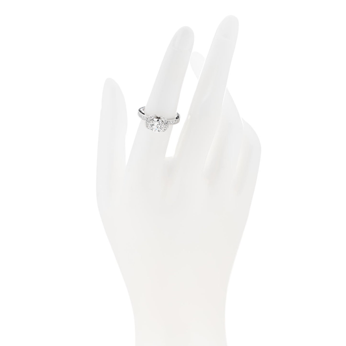 Platinum Diamond 1.11ct Ribbon Engagement Ring 52 6