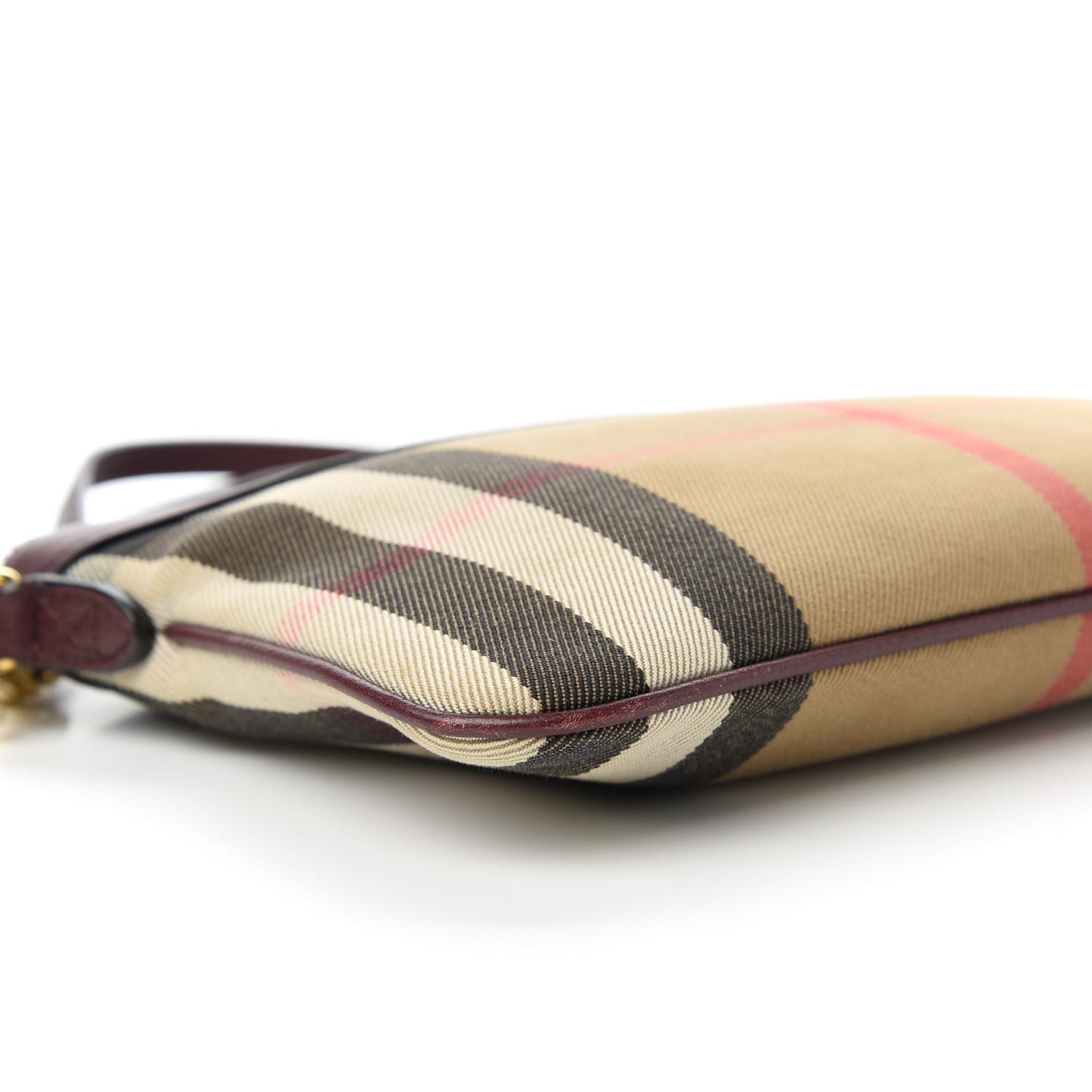 House Check Derby Peyton Crossbody Clutch Bag Mahogany Red