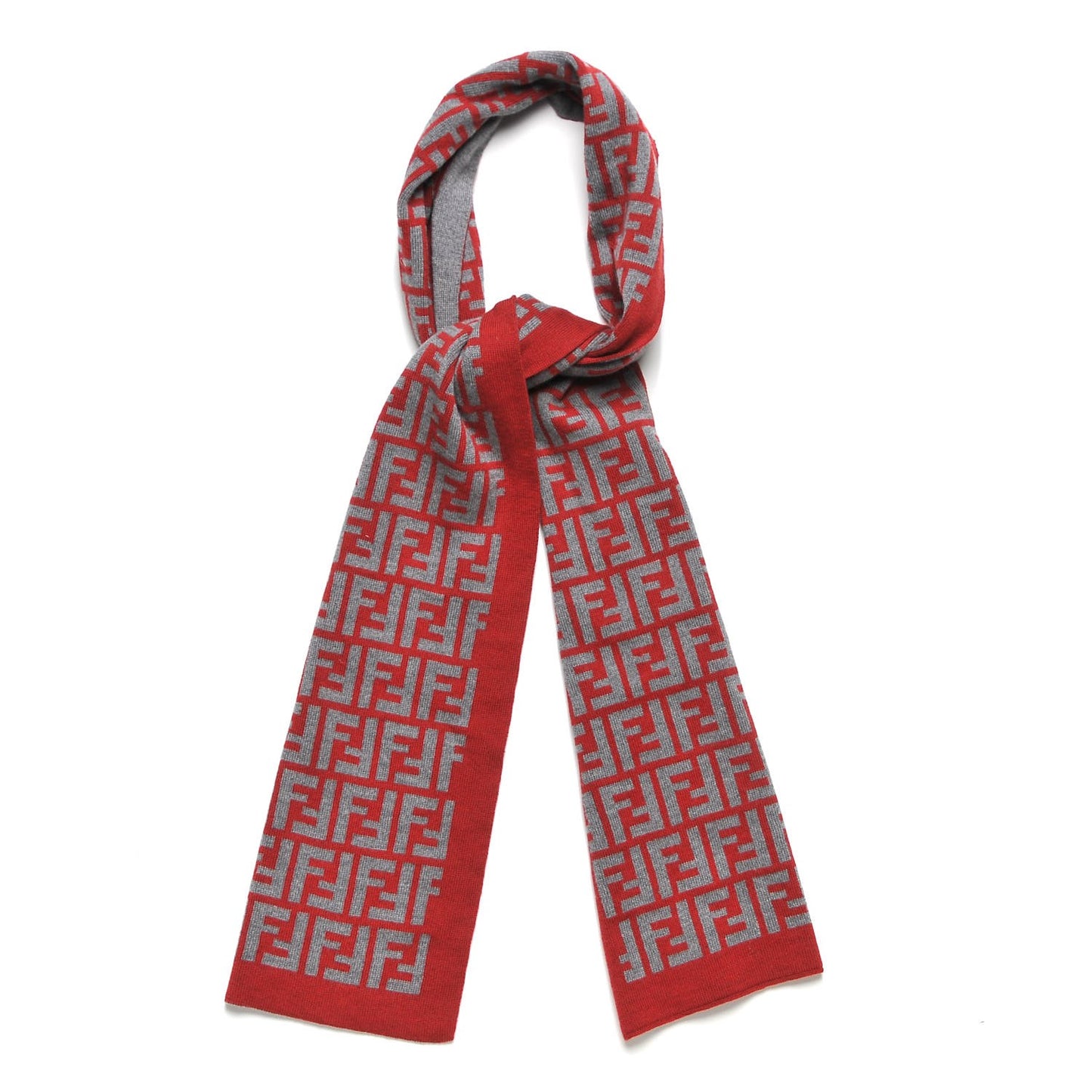 Wool FF Signature Scarf Red