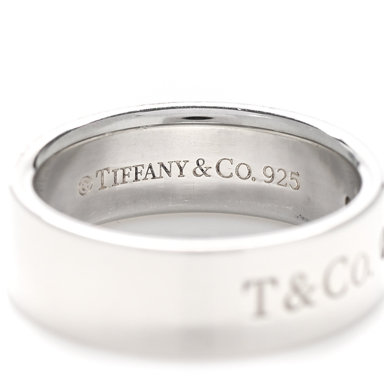 Tiffany Sterling Silver Diamond Locks Ring 51 5.75 4 of 4