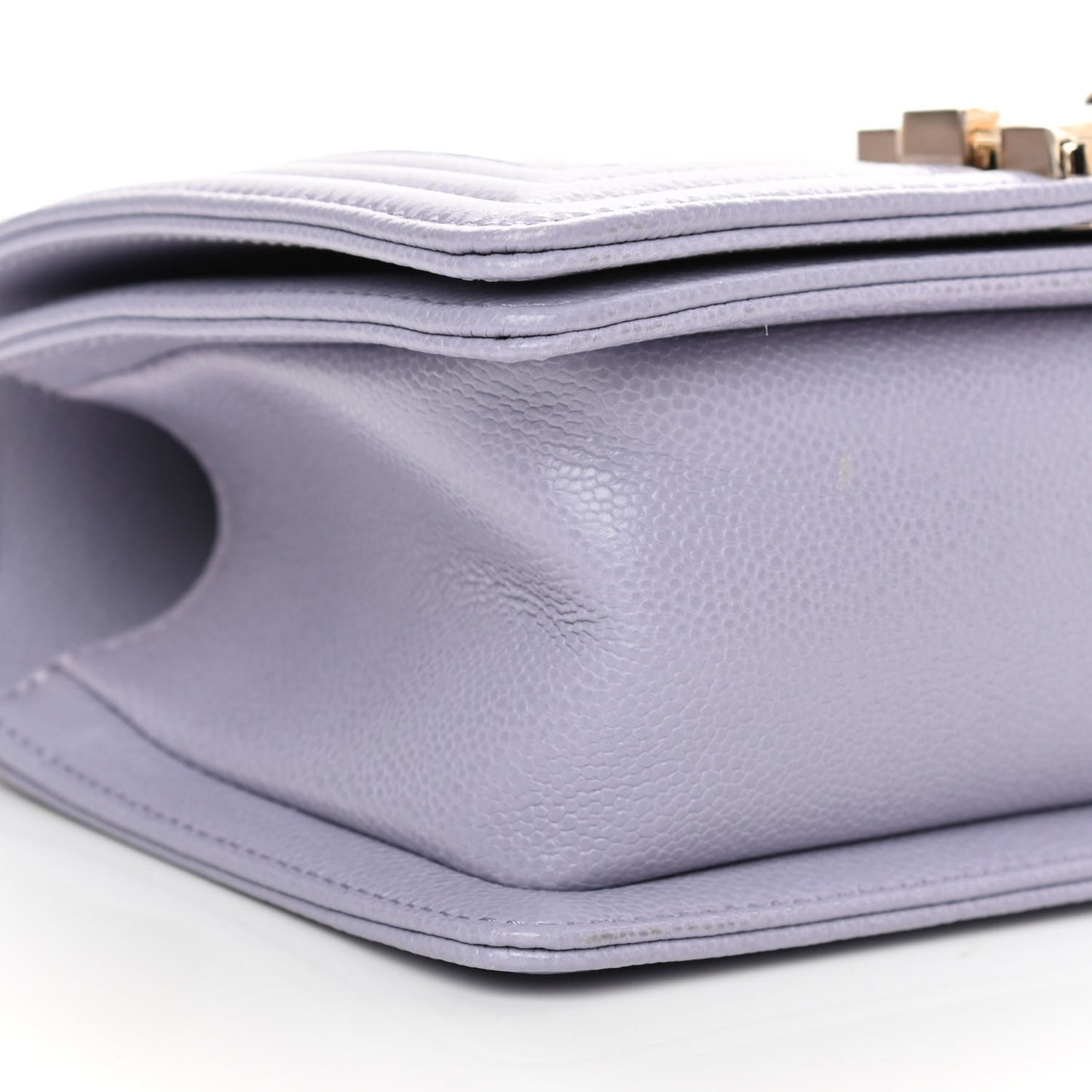 Caviar Quilted Small Boy Flap Light Purple