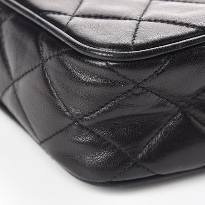 Chanel Lambskin Quilted CC Tassel Camera Case Black 10 of 13