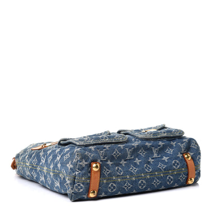 Louis Vuitton Denim Baggy GM Blue 4 of 9