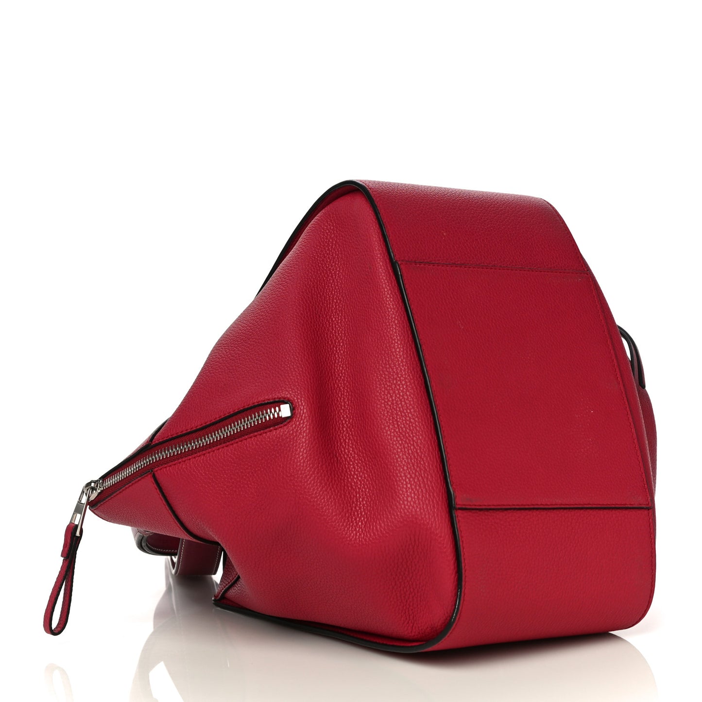 Grained Calfskin Small Hammock Shoulder Bag Raspberry