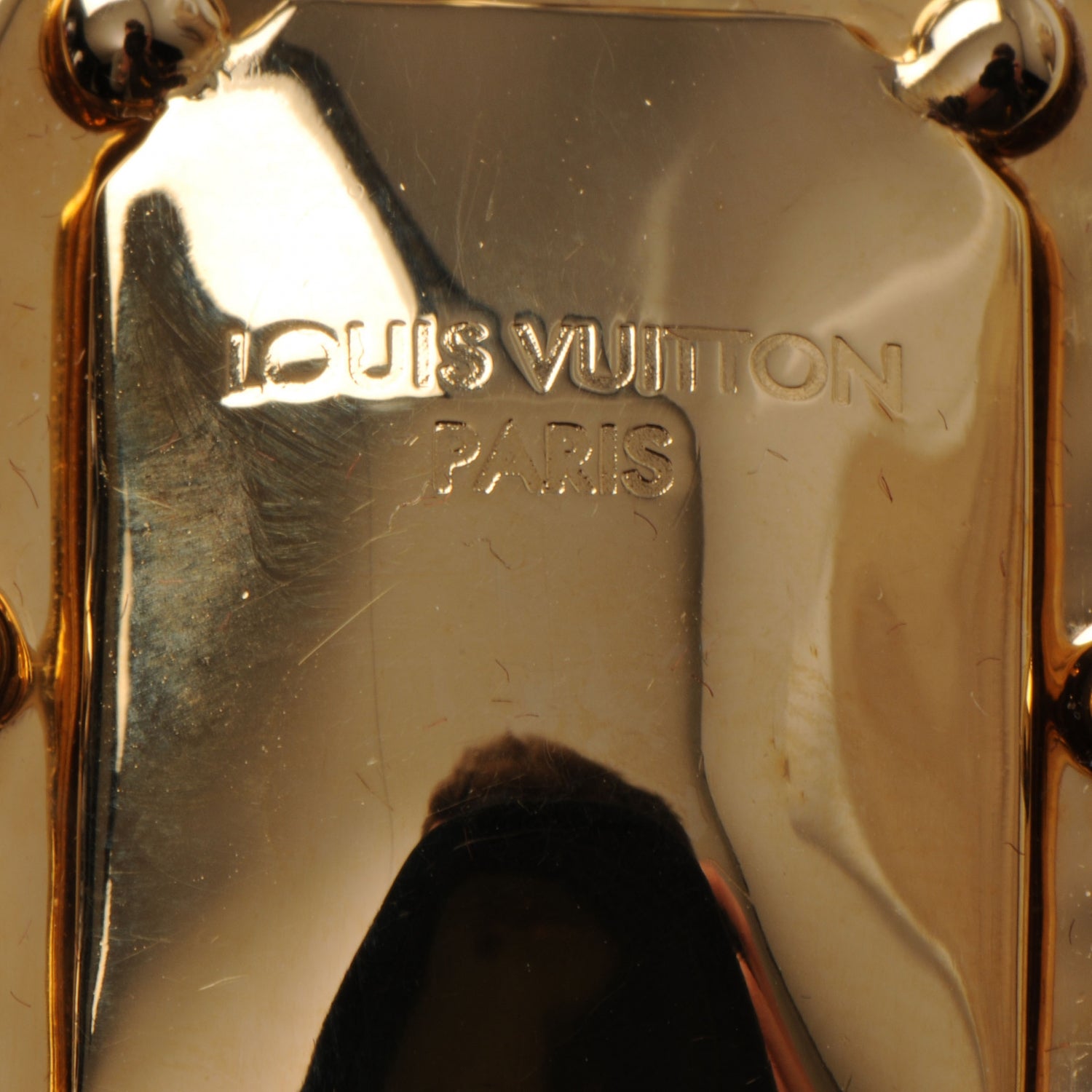 Louis Vuitton Swarovski Element Teardrop Earrings Gold 4 of 5