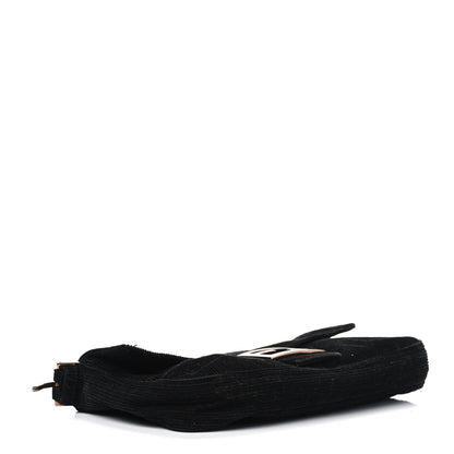 Fendi Corduroy Baguette Black 3 of 9