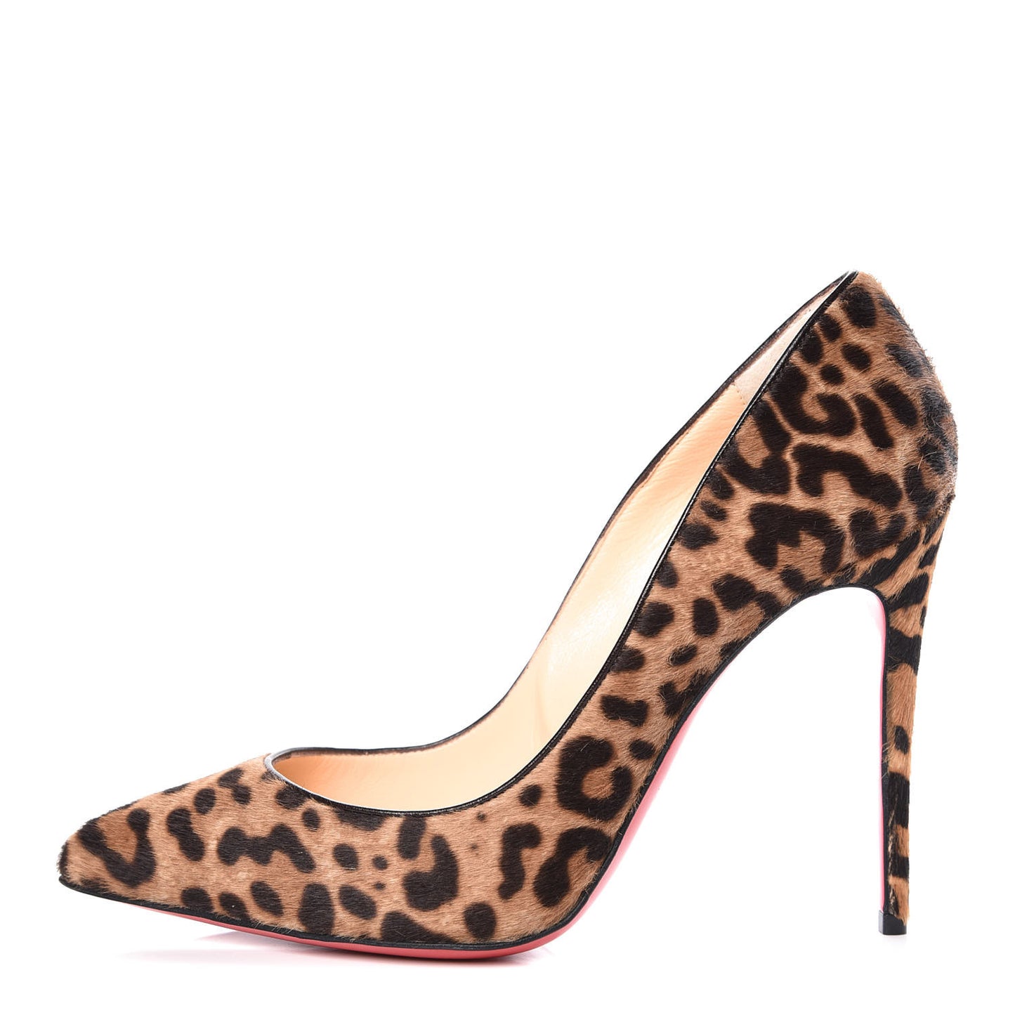 Pony Hair Jaguar Print Pigalle Follies 100 Pumps 36.5 Brown