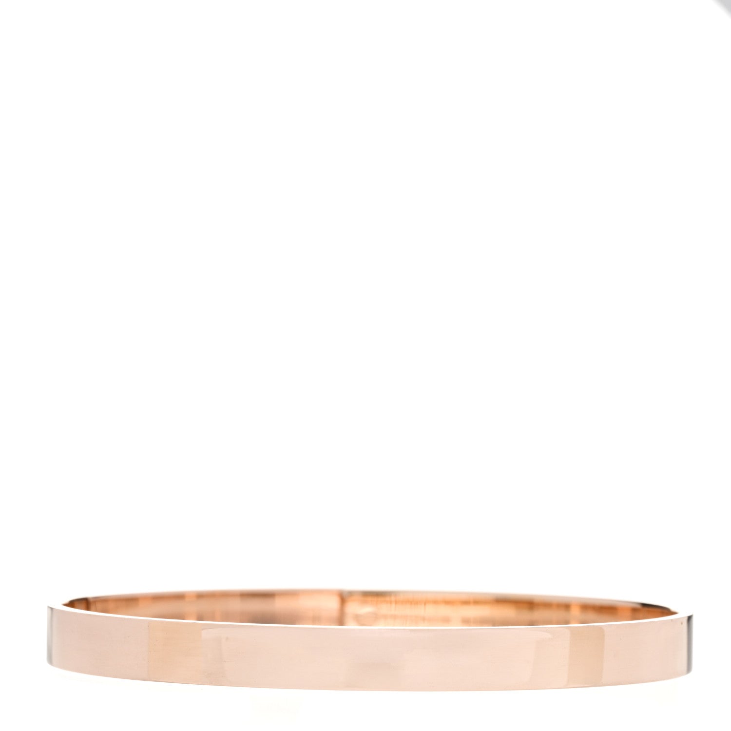 Hermes 18K Rose Gold Diamond PM Kelly Pave Bracelet ST 2 of 4