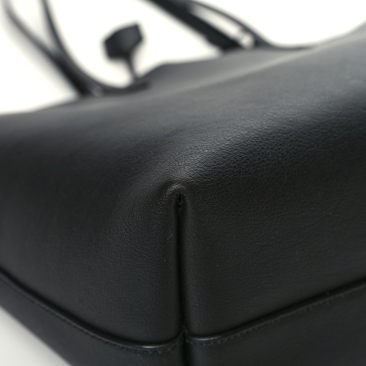 Saint Laurent Calfskin Large Shopping Tote Black 13 of 14
