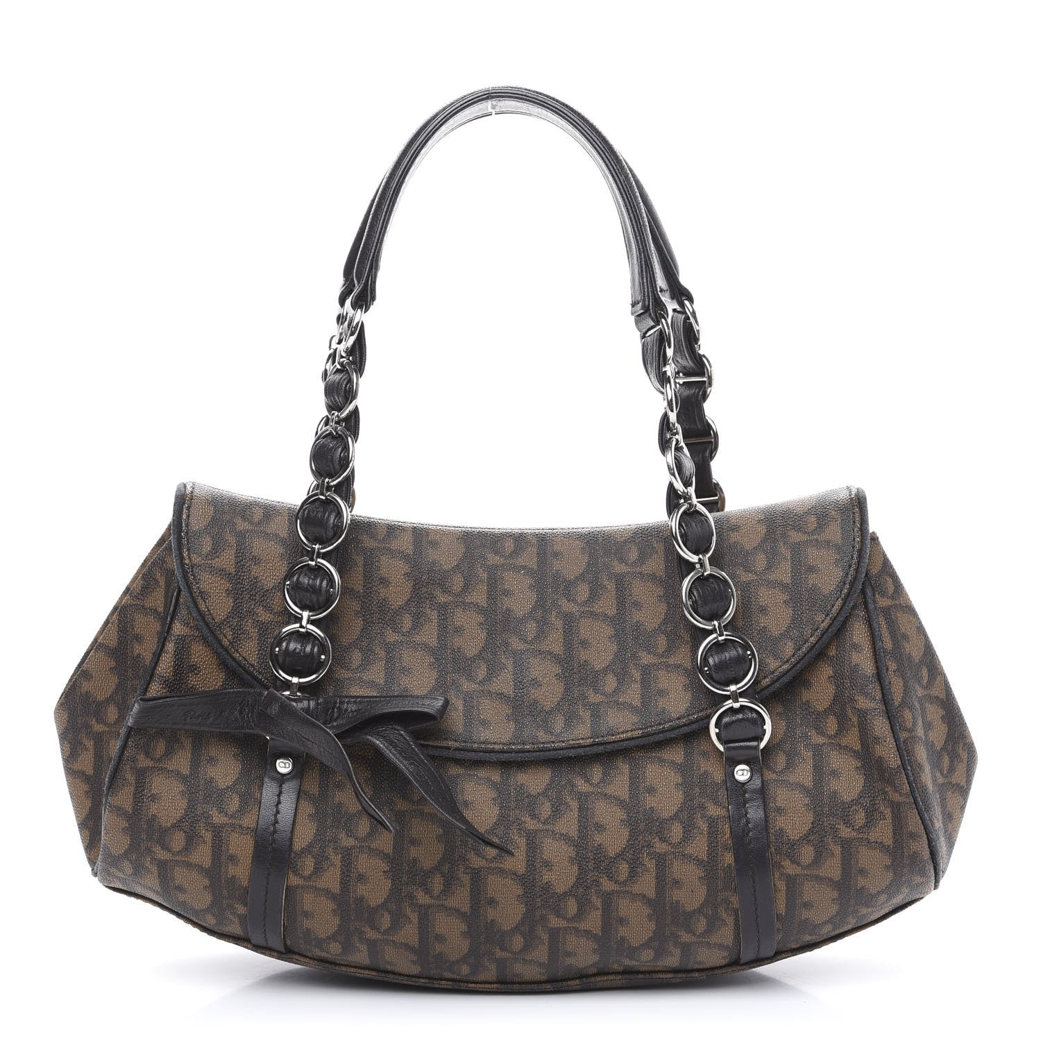 Christian Dior Monogram Romantique Trotter Bag Brown 1 of 13