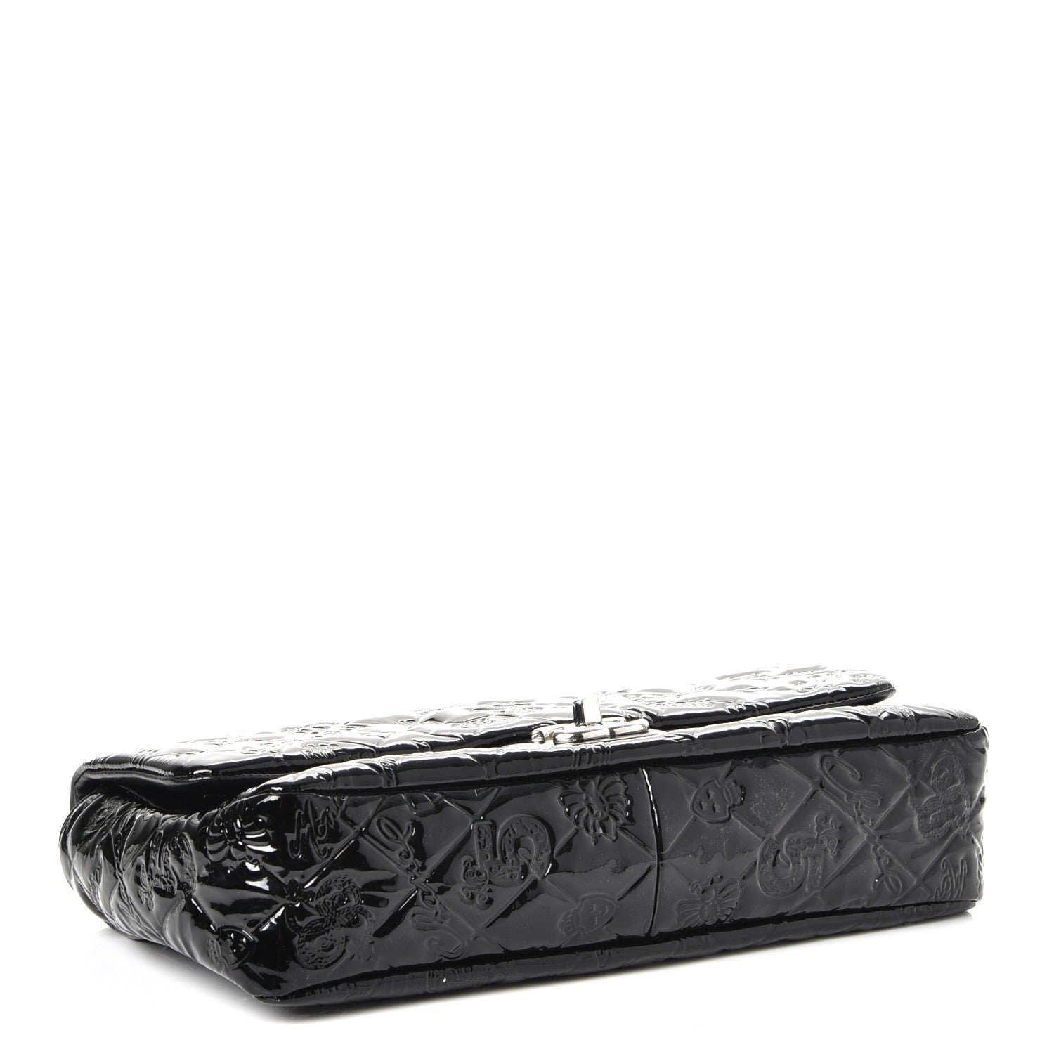 Chanel Patent Medium Lucky Symbols Flap Black 4 of 7