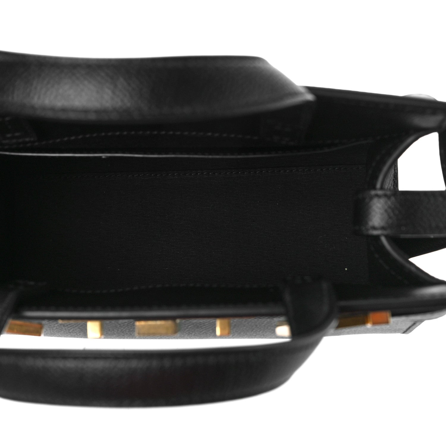 Saint Laurent Grained Calfskin Manhattan Nano Shopper Tote Black 5 of 8