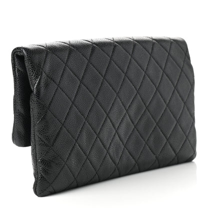 Chanel Caviar Quilted CC Beauty Clutch Black 3 of 7