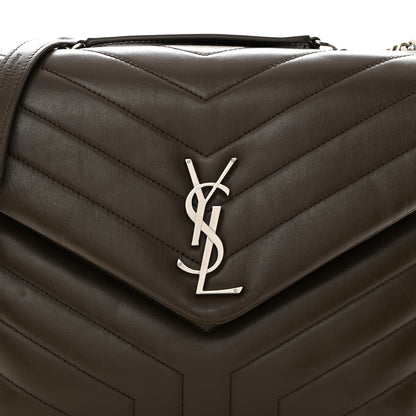 Saint Laurent Calfskin Y Quilted Monogram Medium Loulou Chain Satchel Faggio 8 of 10