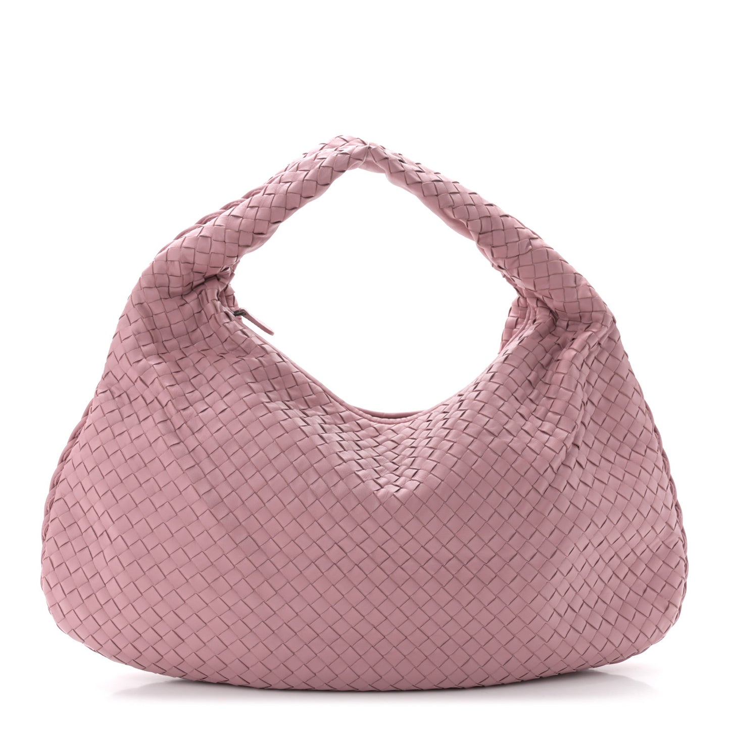 Nappa Intrecciato Large Veneta Hobo Mallow