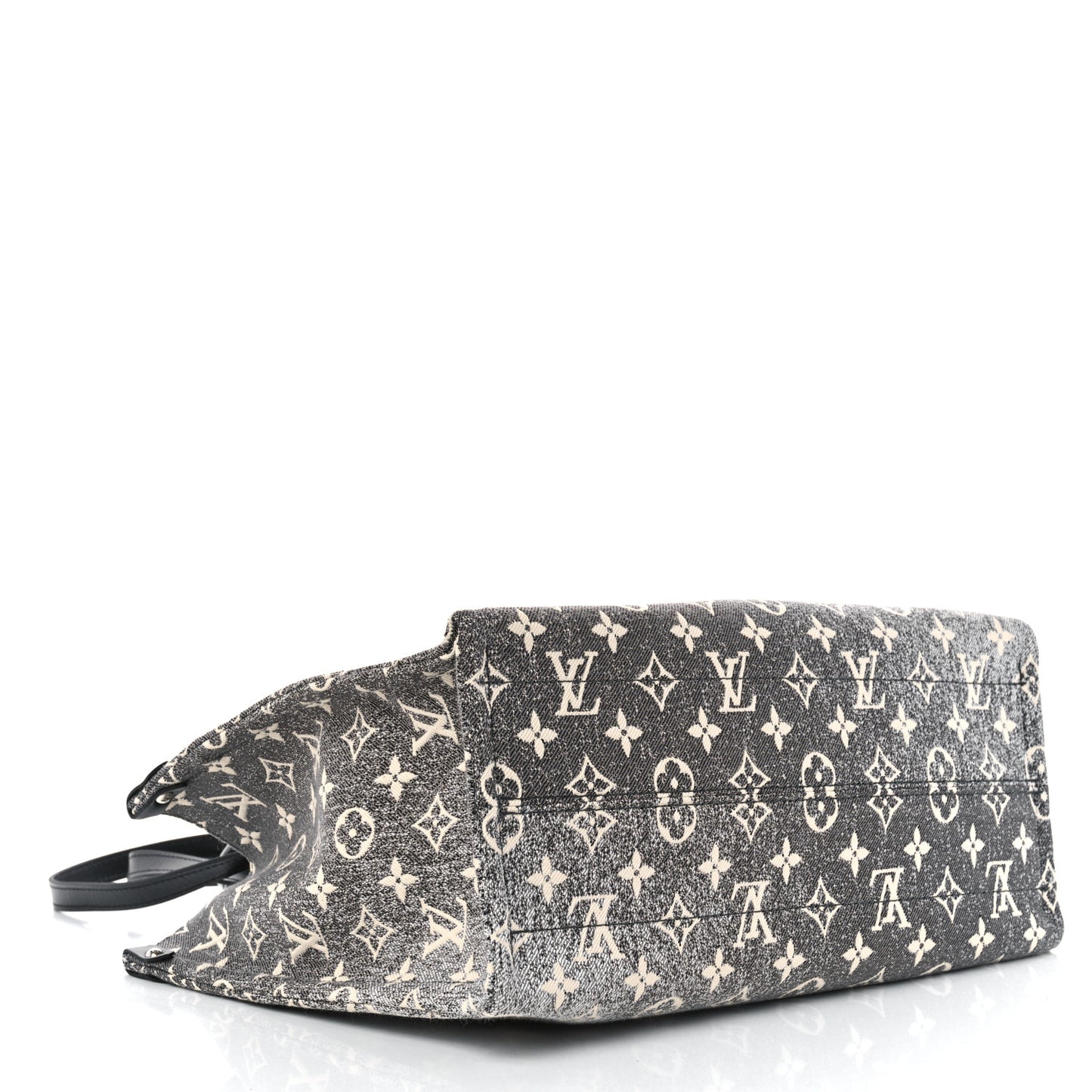 Monogram Jacquard Denim Onthego MM Black