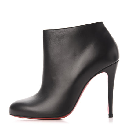 Christian Louboutin Calfskin Bellissima 100 Ankle Boots 39 Black 1 of 7
