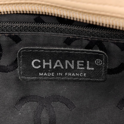 Chanel Calfskin Quilted Large Cambon Bowler Beige Black 6 of 15
