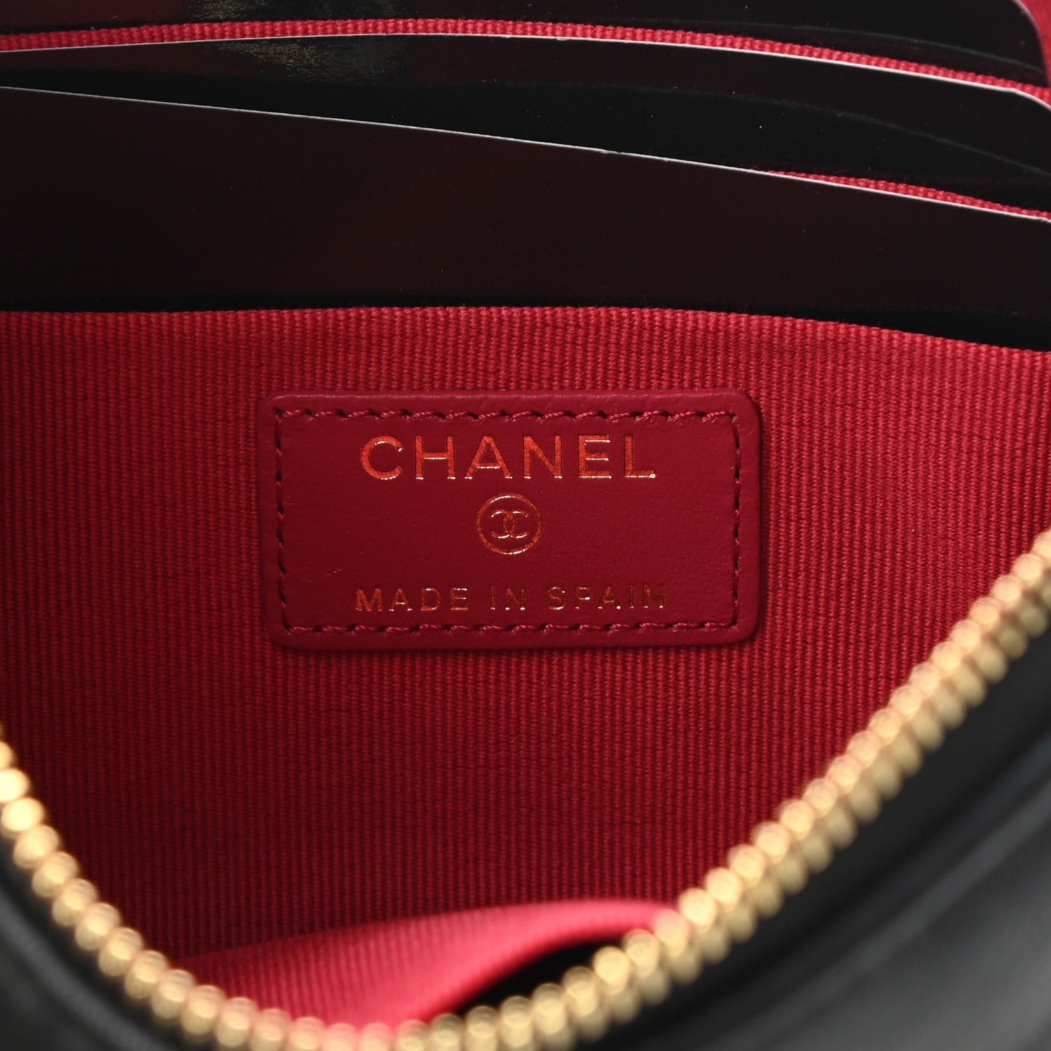 Chanel Lambskin Quilted Small Chanel 19 Pouch Black 6 of 8