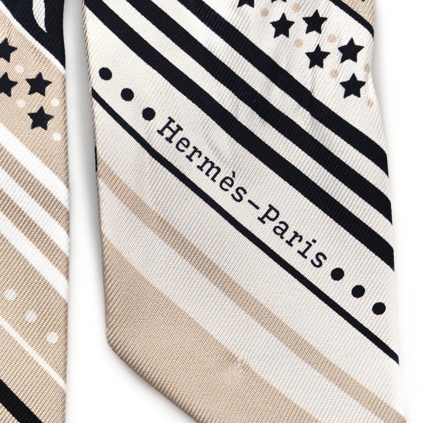 Silk Festival Des Amazones Twilly Grege Black White