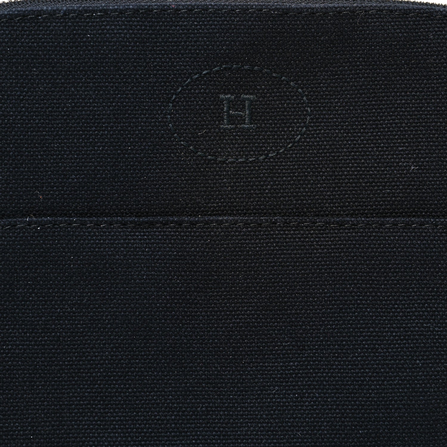 Hermes Cotton Canvas Mini Bolide Travel Cosmetic Pouch Black 5 of 10