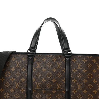 Louis Vuitton Monogram Macassar Weekend Tote GM 5 of 11