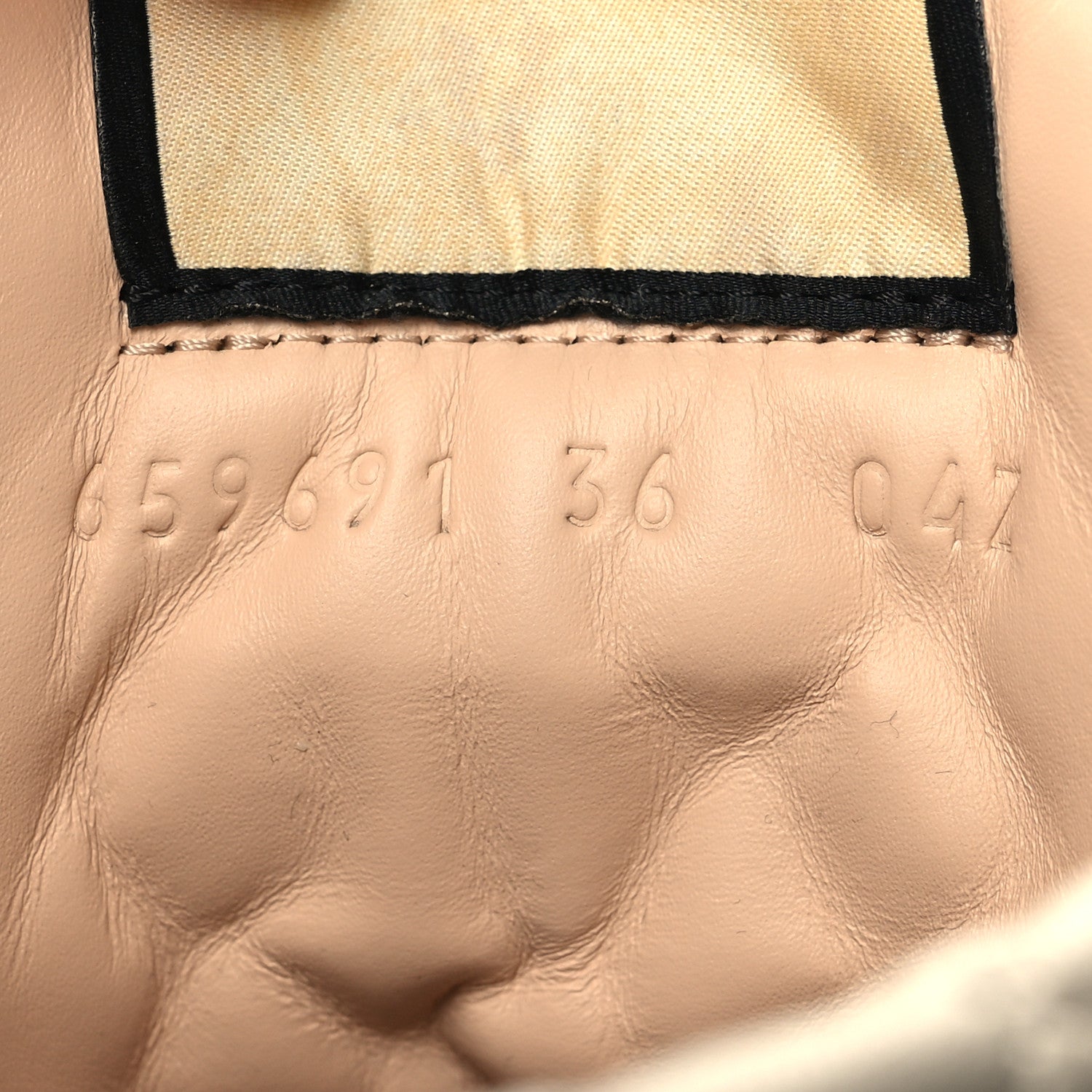 Gucci Calfskin GG Supreme Monogram Nappa Quilted Lace Up Ankle Boots 36 Mystic White Beige 7 of 9