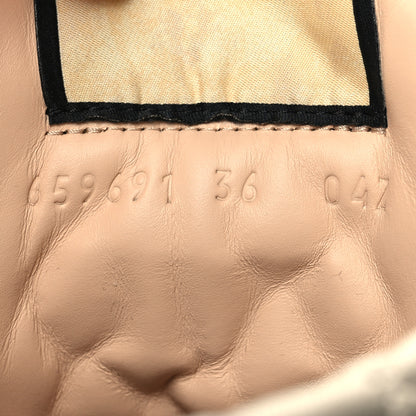 Gucci Calfskin GG Supreme Monogram Nappa Quilted Lace Up Ankle Boots 36 Mystic White Beige 7 of 9