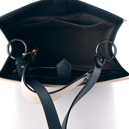Fendi Vitello Century Opaco F is Fendi Bi-Color Regular Runaway Satchel Amazzonia Camelia 6 of 11