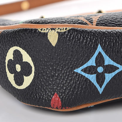 Louis Vuitton Monogram Multicolor Pochette Accessories Black 9 of 10