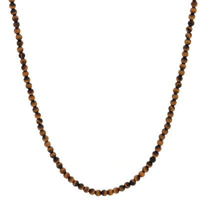 David Yurman Sterling Silver Tigers Eye 5mm Spiritual Beads Necklace 1 of 4