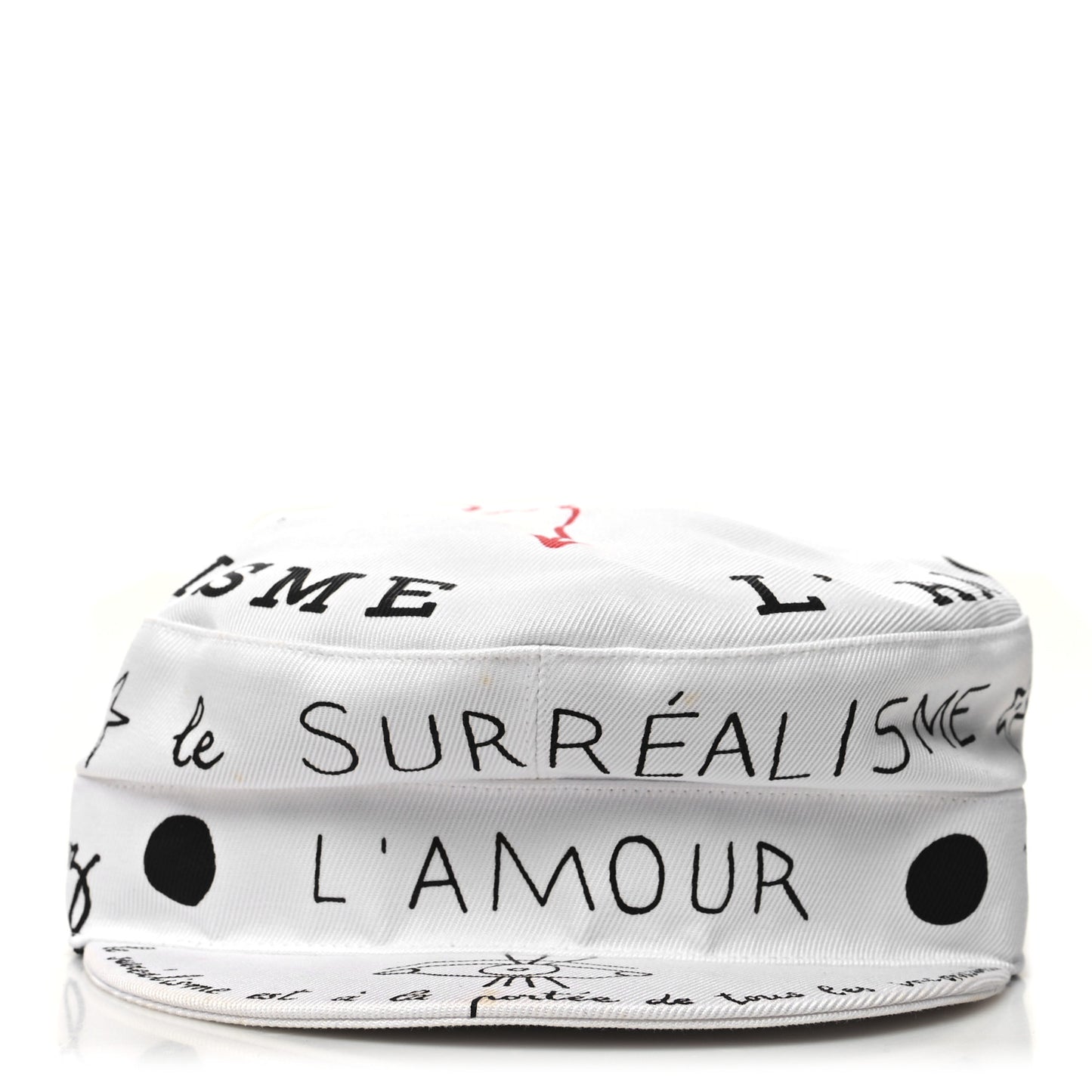 Canvas Printed Daydream Words Cap Hat 57 White