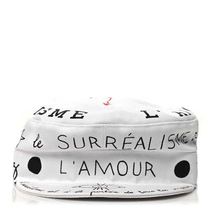 Christian Dior Canvas Printed Daydream Words Cap Hat 57 White 2 of 10