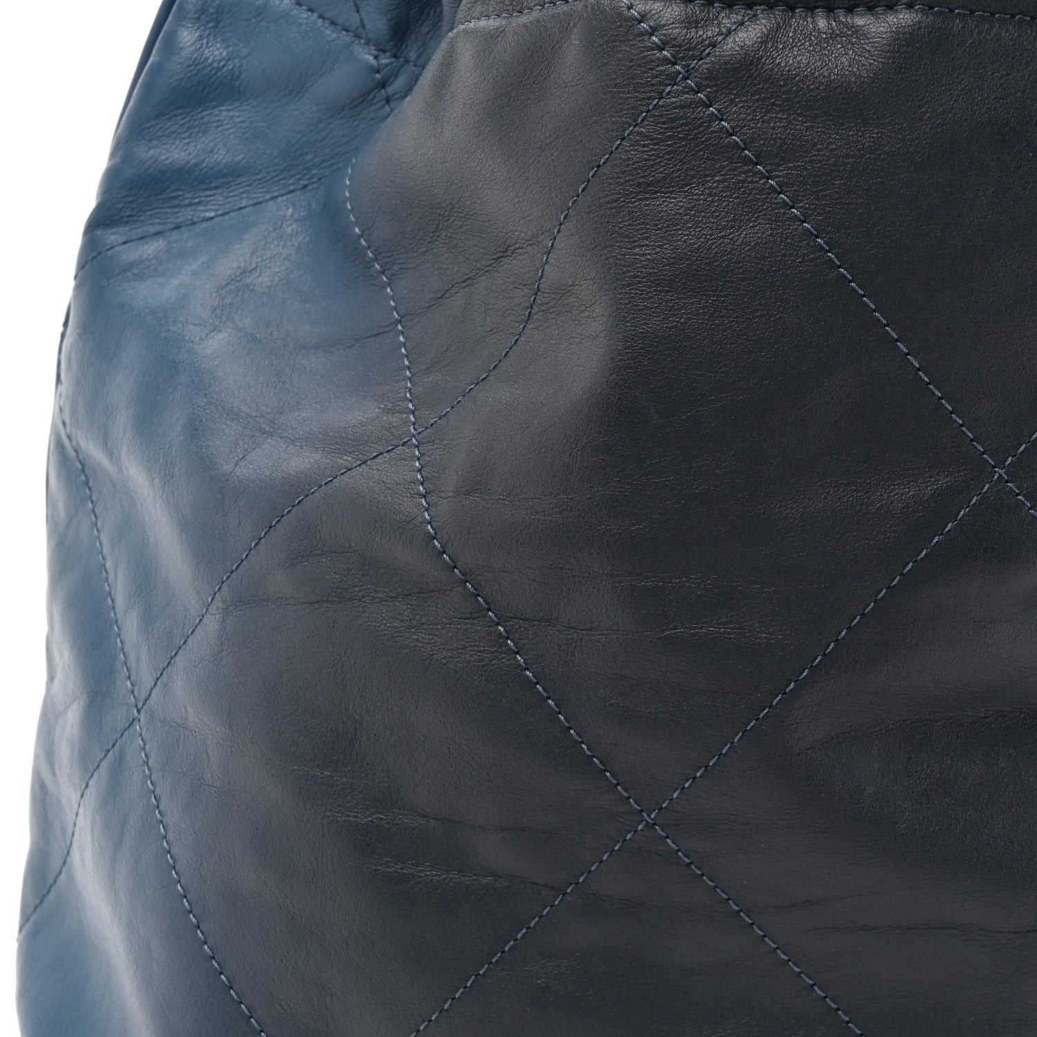 Chanel Shaded Calfskin Quilted Chanel 22 Blue Dark Blue 10 of 15