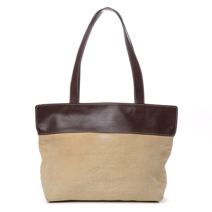 Chanel Straw Raffia Summer Tote Beige Brown 1 of 19