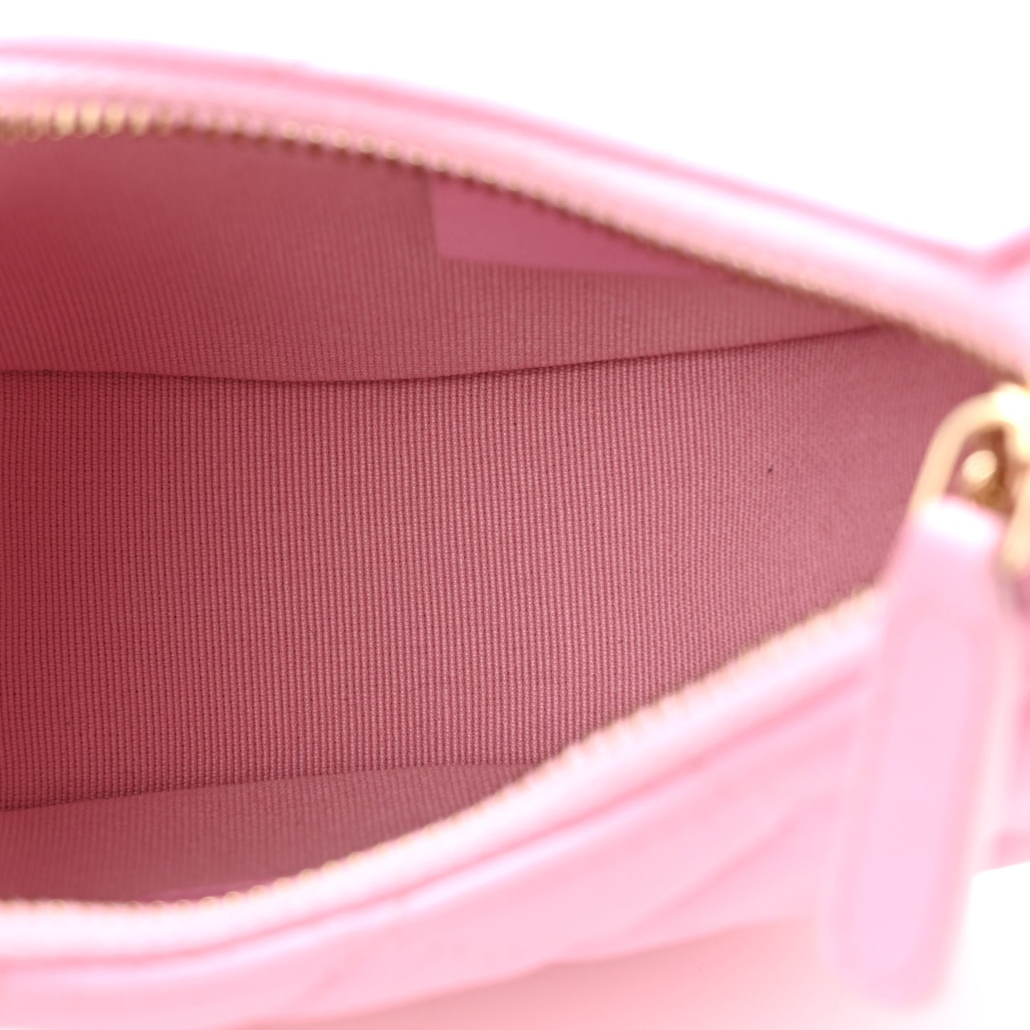 Lambskin Quilted Mini Chain Around Hobo Pink