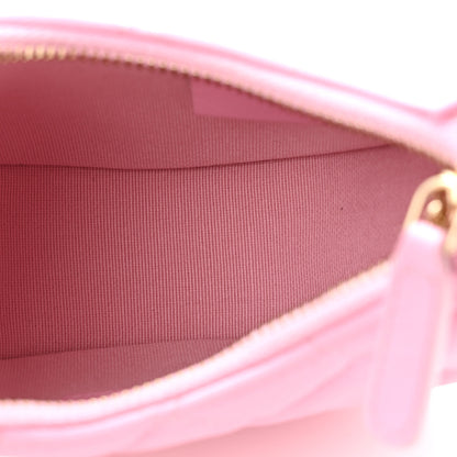 Chanel Lambskin Quilted Mini Chain Around Hobo Pink 5 of 11