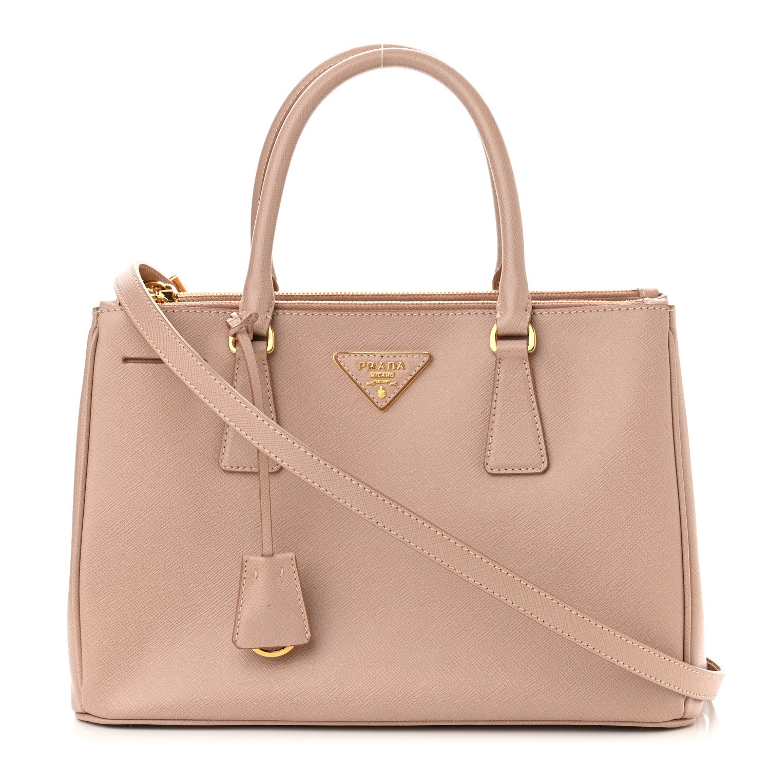 Prada Saffiano Small Galleria Double Zip Tote Cammeo 1 of 10