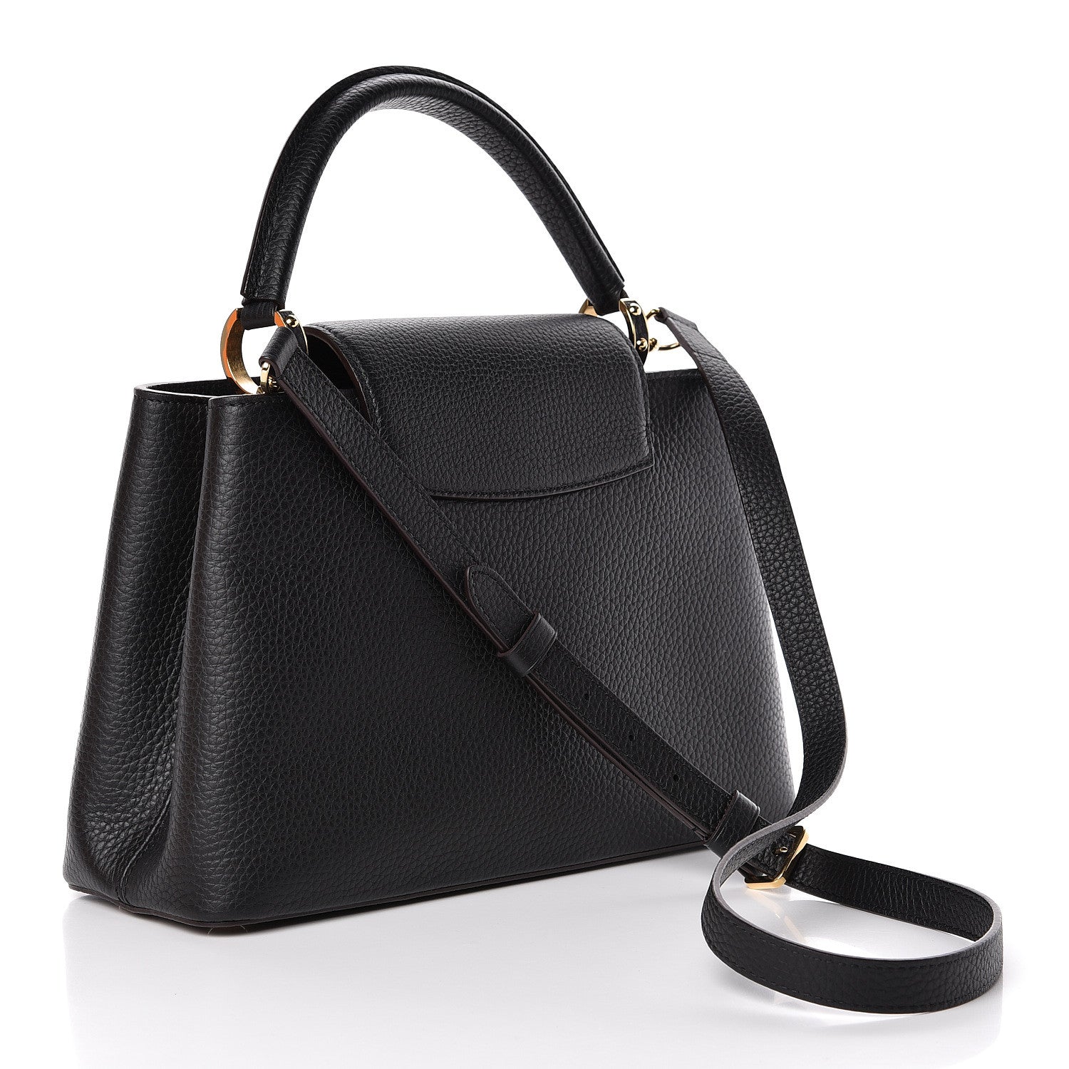 Louis Vuitton Taurillon Capucines PM Black 3 of 10