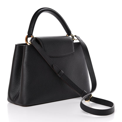 Louis Vuitton Taurillon Capucines PM Black 3 of 10
