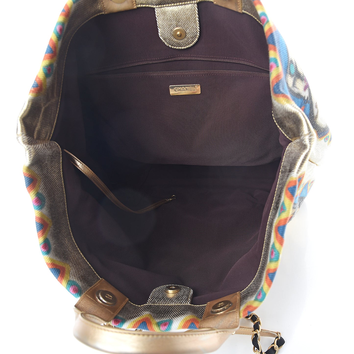 Graffiti Printed Canvas Street Spirit Tote Multicolor